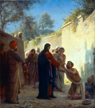 Carl Heinrich Bloch Painting - Christ Healing Carl Heinrich Bloch